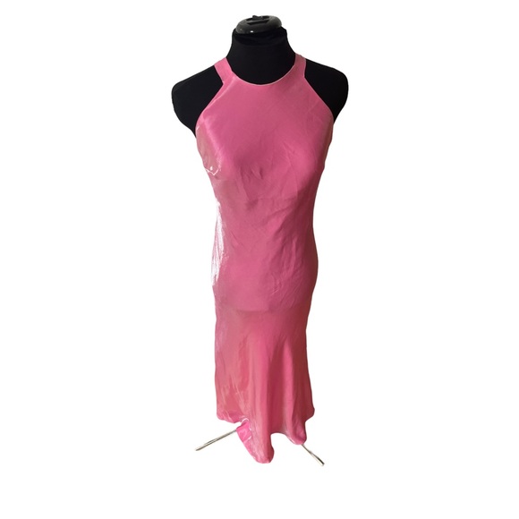 Pink prom dress vintage Cache size 4 absolutely stunning dress see video! - Picture 9 of 16